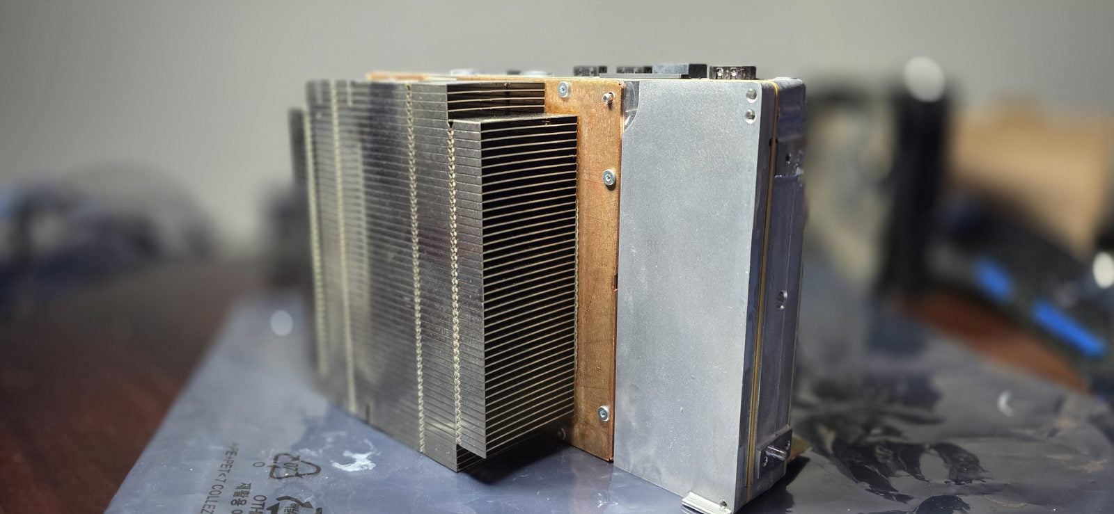 The same Xbox Series X heatsink after a full internal cleaning at Stealth Tech Pro in Stevens Point